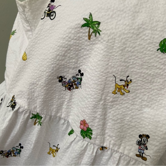 Disney x Tommy Bahama Seersucker Nova Wave Beach Cruiser Midi Dress size Small - Picture 5 of 9